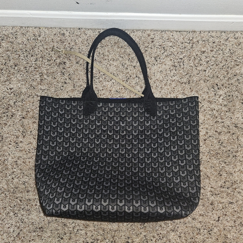 Rothy's Black and Gray Patterned Tote